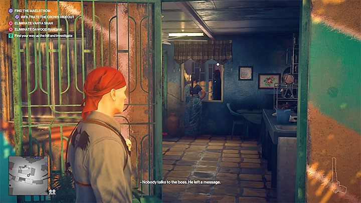 Take an interest in a house where only a woman is staying (after reaching this place, a new conversation will start) - Hitman 2: Story Missions - Chasing a Ghost walkthrough - Chasing a Ghost (Mumbai) - Hitman 2 Guide