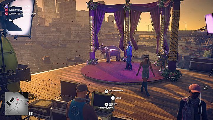 Wait until Dawood Rangan appears and plays the scene that is interrupted - Hitman 2: Story Missions - Chasing a Ghost walkthrough - Chasing a Ghost (Mumbai) - Hitman 2 Guide
