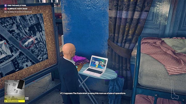 Go to the Kashmirians room located on the bottom floor of the residential building - Hitman 2: Assassinating the Maelstrom - Chasing a Ghost walkthrough - Chasing a Ghost (Mumbai) - Hitman 2 Guide