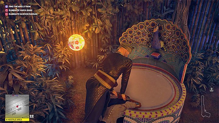 Hide in the nearby bushes and wait for Vanya Shah to appear - Hitman 2: Assassinating Vanya Shah - Chasing a Ghost walkthrough - Chasing a Ghost (Mumbai) - Hitman 2 Guide