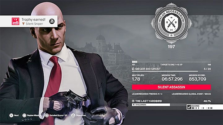 How to unlock: Complete The Last Yardbird as Silent Assassin - Hitman 2: Himmelstein - Trophies/Achievements list - Hitman 2 - Hitman 2 Guide