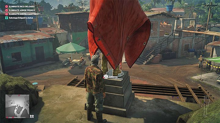 In order to crush Rico Delgado and Andrea Martinez, you must sabotage the statue on the town square and then find the band members - Hitman 2: Santa Fortuna - Trophies/Achievements list - Hitman 2 - Hitman 2 Guide
