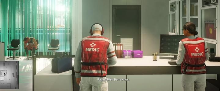 Now go back to the waiting room and call Sierra to the office through the intercom - Hitman 2: Story Missions - The Finish Line walkthrough - The Finish Line (Miami) - Hitman 2 Guide