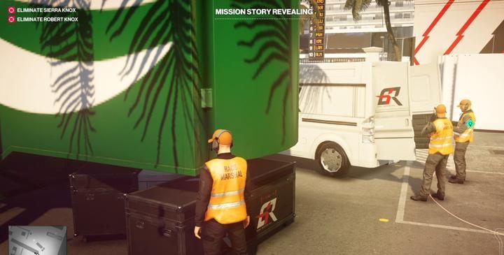 One of the starting spots for this task. - Hitman 2: Story Missions - The Finish Line walkthrough - The Finish Line (Miami) - Hitman 2 Guide