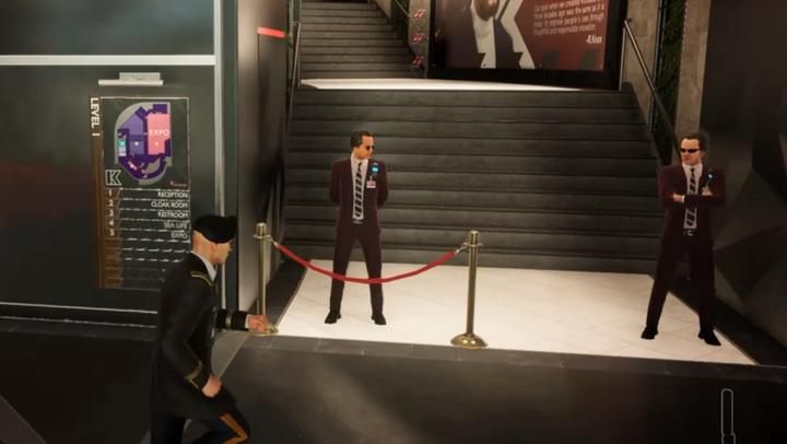 Go past the guards to the first floor, where a nice lady is waiting for you. - Hitman 2: Story Missions - The Finish Line walkthrough - The Finish Line (Miami) - Hitman 2 Guide