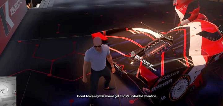 Approach the racing car and sabotage the engine (optionally add the Kronstadt Octane Booster) - Hitman 2: Story Missions - The Finish Line walkthrough - The Finish Line (Miami) - Hitman 2 Guide