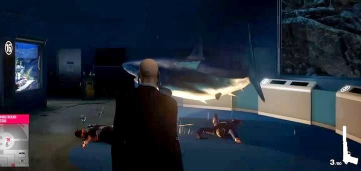 Hint: It might not be easy to lure Robert towards the aquarium - Hitman 2: Assasination of Robert Knox - The Finish Line walkthrough - The Finish Line (Miami) - Hitman 2 Guide