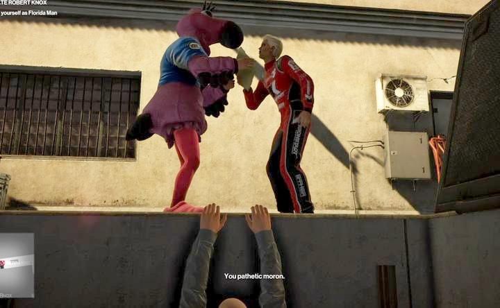 Its a good idea to hide in the elevator shaft to hear clearly the entire conversation and remain unseen. - Hitman 2: Challenges, Feats - The Finish Line walkthrough - The Finish Line (Miami) - Hitman 2 Guide