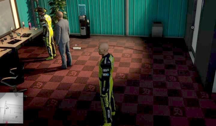 Keep an eye on Moses when hes talking to the manager, and then incapacitate him. - Hitman 2: Moses Lee outfit - how to get? The Finish Line walkthrough - The Finish Line (Miami) - Hitman 2 Guide