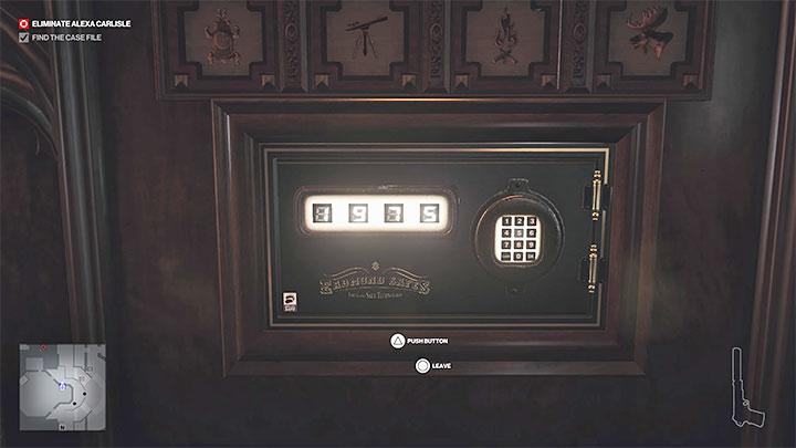 The code for the safe is 1975 - Hitman 3: Getting the Arthur Edwards files/Case File - Dartmoor, walkthrough - Death in the Family - Dartmoor - Hitman 3 Guide