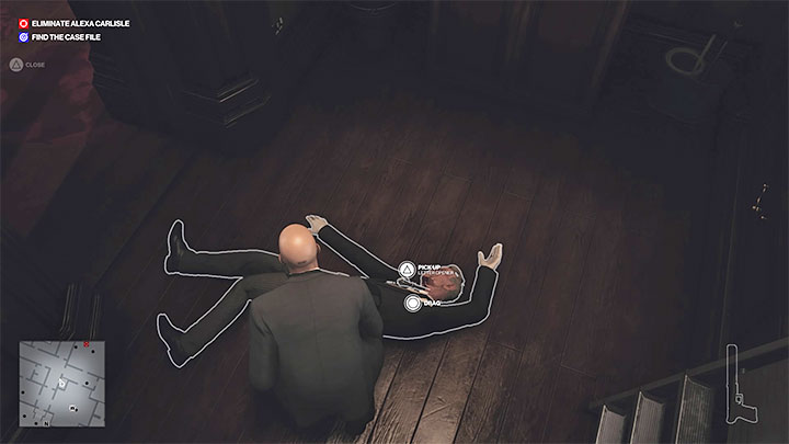 The butler moves through various rooms on the first floor of the mansion - Hitman 3: Getting the Arthur Edwards files/Case File - Dartmoor, walkthrough - Death in the Family - Dartmoor - Hitman 3 Guide