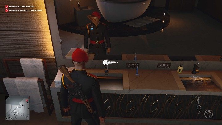Wait for the man to grab the phone again and take action - Hitman 3: Carl Ingram - how to kill him? Dubai, walkthrough - On Top of the World - Dubai - Hitman 3 Guide