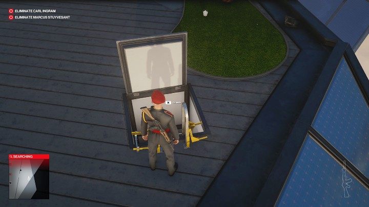 Head to the observation deck and use the shortcut (ladder) to go down to the 3rd building level - Hitman 3: Carl Ingram - how to kill him? Dubai, walkthrough - On Top of the World - Dubai - Hitman 3 Guide