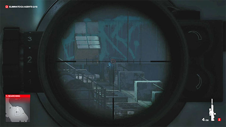 There is a shot to be taken from a very long distance, so zoom in as much as possible and press the momentary stabilize button on the viewfinder - Hitman 3: Assassination of Agent Green (The Scout) - Berlin, walkthrough - Apex Predator - Berlin - Hitman 3 Guide