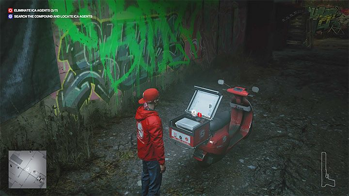 You must now walk west to the locked garage door of the bikers' building (17 on the map) - Hitman 3: The Assassination of Agent Lowenthal (The Englishman) - Berlin, walkthrough - Apex Predator - Berlin - Hitman 3 Guide