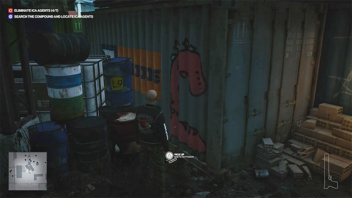 Therat poison is in the area next to the Juice Bar where the food vendor is staying (point 23 on the map) - Hitman 3: Poison - how to get it? - Apex Predator - Berlin - Hitman 3 Guide