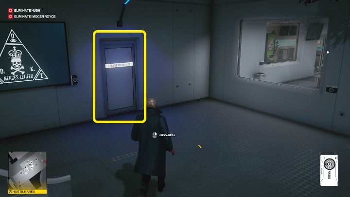 Go down the stairs and turn to the room on your left - Hitman 3: CCTV in Chongqing (China) - where it is stored? - End Of An Era - Chongqing - Hitman 3 Guide