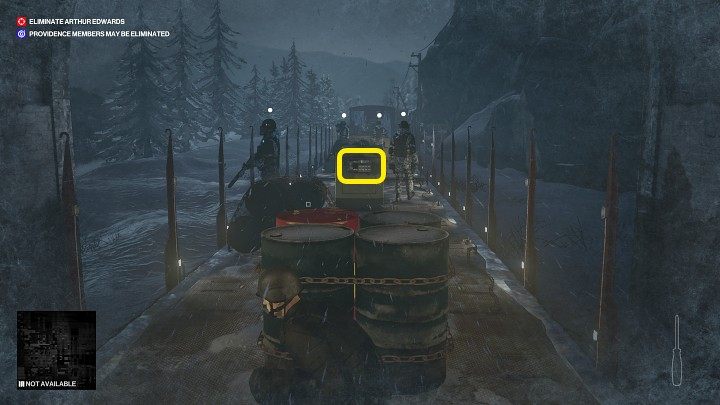 There are five guards stationed on the next open wagon - Hitman 3: Eliminating Arthur Edwards Carpathian Mountains, walkthrough - Untouchable - Carpathian Mountains - Hitman 3 Guide