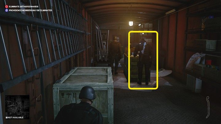 Hide in the location shown in the image above - Hitman 3: Eliminating Arthur Edwards Carpathian Mountains, walkthrough - Untouchable - Carpathian Mountains - Hitman 3 Guide