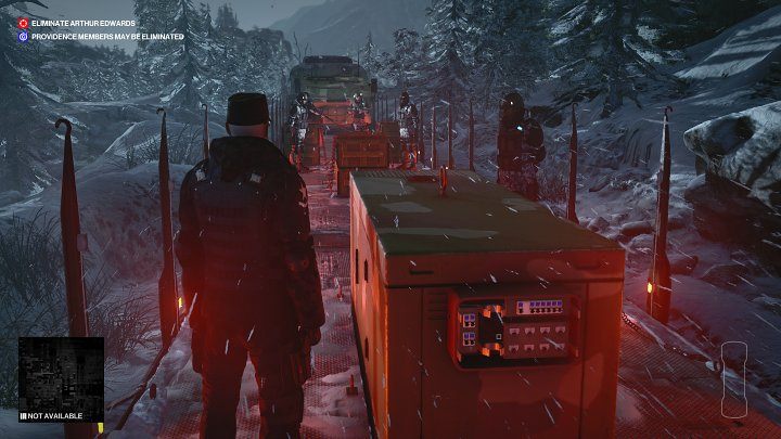 Go outside and go to the next train car - Hitman 3: Eliminating Arthur Edwards Carpathian Mountains, walkthrough - Untouchable - Carpathian Mountains - Hitman 3 Guide