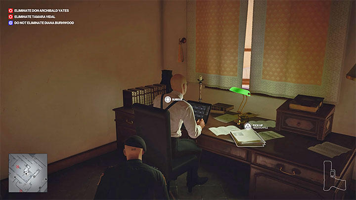 This assassination method only becomes available a few minutes after the mission begins - Hitman 3: How to kill Don Archibald Yates? Mendoza, walkthrough, guide - The Farewell - Mendoza - Hitman 3 Guide