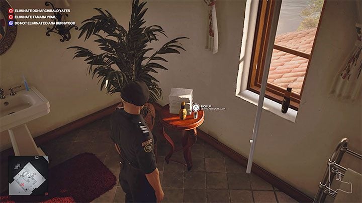 This option involves poisoning Tamara with Pinot Noir wine - Hitman 3: How to kill Tamara Vidal? Mendoza, walkthrough, guide - The Farewell - Mendoza - Hitman 3 Guide