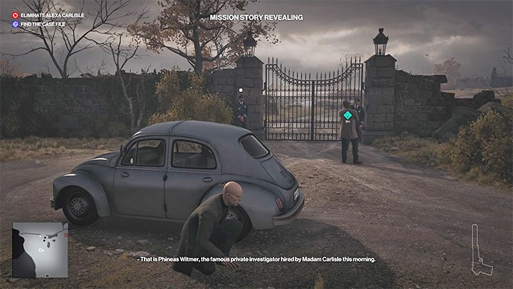 The task is to disguise yourself as a private investigator who was hired by Alexa to investigate the circumstances of Zachary Carlisle's death - Hitman 3: Means, Motive and Opportunity - Dartmoor, mission story, walkthrough - Death in the Family - Dartmoor - Hitman 3 Guide