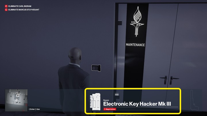 An electronic key is used in the same way as a lockpick - Hitman 3: Lock - how to open it? - FAQ - Hitman 3 Guide