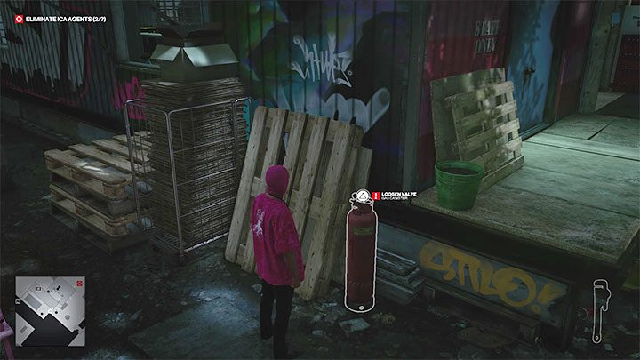 You can find the propane tank at the back of the Chill Out bar (point marked 20 on the map) - Hitman 3: Killing Agent Swan (The Swan Song) - Berlin, a guide - Apex Predator - Berlin - Hitman 3 Guide