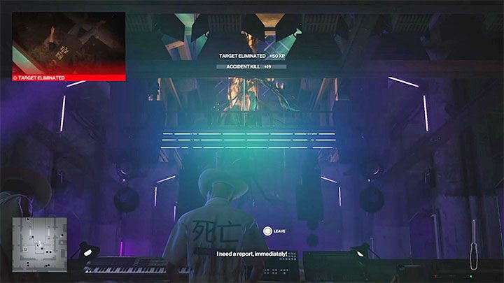 If you correctly sabotaged the light rig, it will explode and kill one or both agents - Hitman 3: Assassination of Agent Banner (The Wall) - Berlin, walkthrough - Apex Predator - Berlin - Hitman 3 Guide