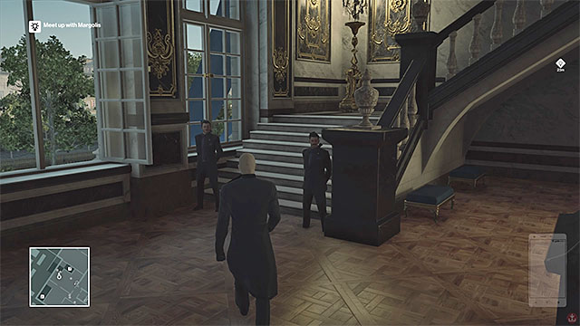 Kruger wont be searched by the guards standing by the stairs leading to the third floor. - Murdering Dalia Margolis | Paris: The Showstopper - Paris: The Showstopper - Hitman Game Guide