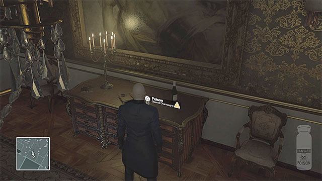 Place cyanide in the glass of champagne. - Murdering Dalia Margolis | Paris: The Showstopper - Paris: The Showstopper - Hitman Game Guide