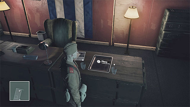 Once you acquire both the poison and vodka, go towards the office of KGB officer that is located on level 1 of the building (M2,3) - Murdering Knight | Final Training - Final Training - Hitman Game Guide