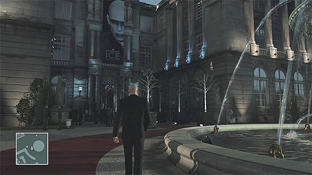The guests can only travel through the limited parts of palace and its gardens - Palace infiltration | Paris: The Showstopper - Paris: The Showstopper - Hitman Game Guide