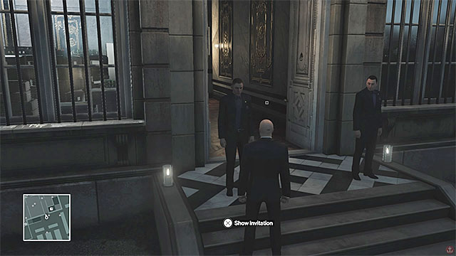 Show the invitation to guards you encounter - Palace infiltration | Paris: The Showstopper - Paris: The Showstopper - Hitman Game Guide