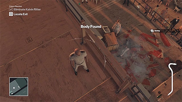 Wait for Ritter to stand directly under the raft - Murdering Ritter | Freeform Training - Freeform Training - Hitman Game Guide