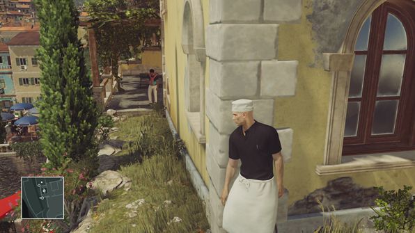 Wait for Silvio behind the corner and kill him - Murdering Silvio Caruso | Sapienza - Sapienza: World of Tomorrow - Hitman Game Guide