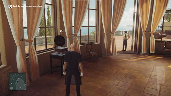 Turn on the gramophone to make Silvio enter the room - Murdering Silvio Caruso | Sapienza - Sapienza: World of Tomorrow - Hitman Game Guide