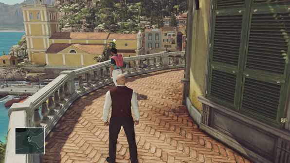Wait for Silvio to take a break before pushing him to his death - Murdering Silvio Caruso | Sapienza - Sapienza: World of Tomorrow - Hitman Game Guide