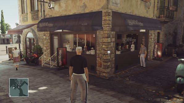 Enter the hairdresser saloon and listen to the conversation - Murdering Francesca De Santis | Sapienza - Sapienza: World of Tomorrow - Hitman Game Guide