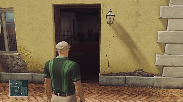 This building contains an entrance to the lab - Destroying the virus | Sapienza - Sapienza: World of Tomorrow - Hitman Game Guide