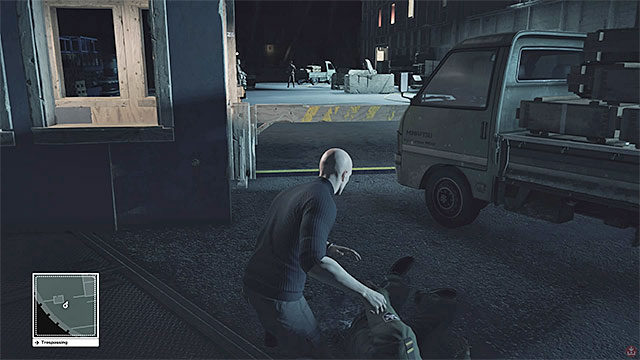 You can get rid of the security guard and obtain the first disguise - Military airport infiltration | Final Training - Final Training - Hitman Game Guide