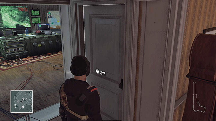 The door will lead you to the basement - Murdering Ezra Berg | Colorado - Colorado: Freedom Fighters - Hitman Game Guide
