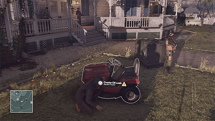 The garden tractor is in front of the house - Murdering Ezra Berg | Colorado - Colorado: Freedom Fighters - Hitman Game Guide