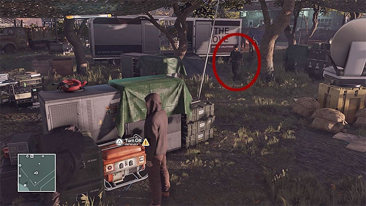 The soldier with the badge is in the west part of the orchard (M7 - Murdering Penelope Graves | Colorado - Colorado: Freedom Fighters - Hitman Game Guide