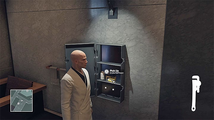 One of the rat poisons is in the locker in Agent 47s apartment - Important items | Hokkaido - Hokkaido: Situs Inversus - Hitman Game Guide