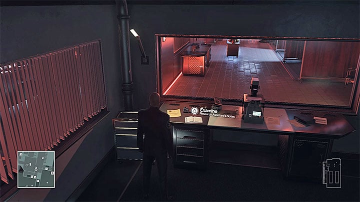 The notes are in a small room with monitoring - Important items | Hokkaido - Hokkaido: Situs Inversus - Hitman Game Guide