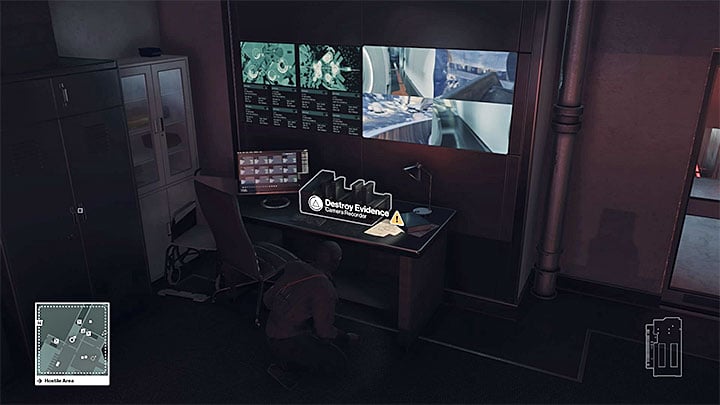 One of the monitoring rooms is next to the morgue - Gama hospital exploration | Hokkaido - Hokkaido: Situs Inversus - Hitman Game Guide