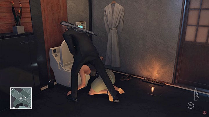 You can drown Yuki once she appears in the toilet - Murdering Yuki Yamazaki | Hokkaido - Hokkaido: Situs Inversus - Hitman Game Guide