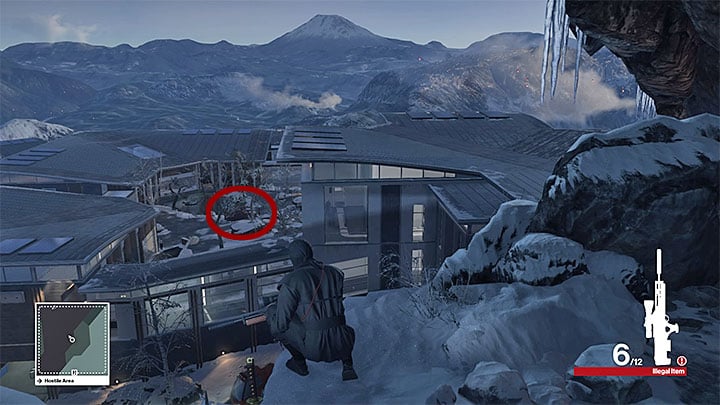 To make a sniper kill, begin the mission on the footpath in the eastern part of the map M8,17) (youll be wearing a ninja outfit) - Murdering Yuki Yamazaki | Hokkaido - Hokkaido: Situs Inversus - Hitman Game Guide